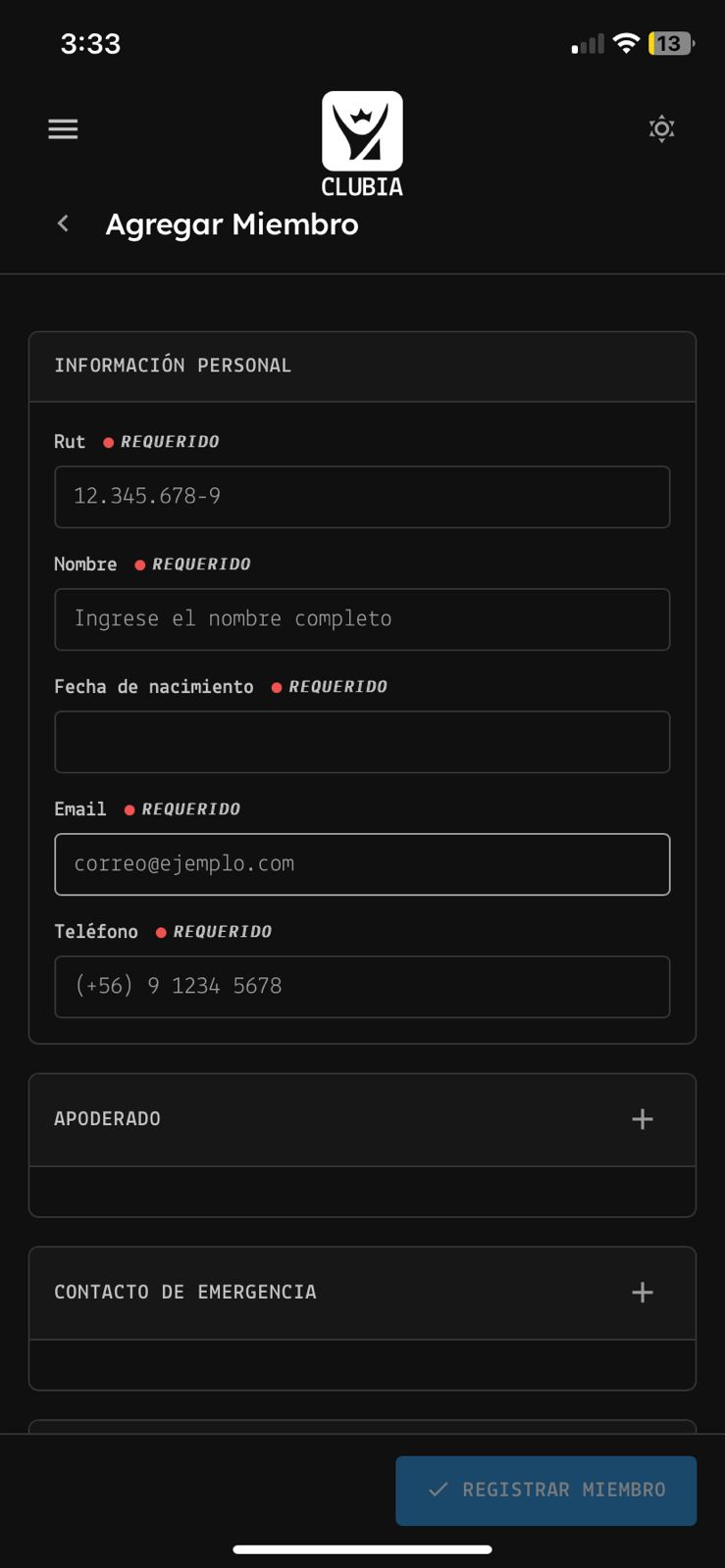 Nuevo miembro